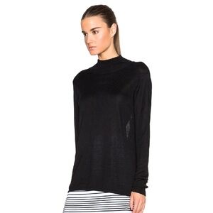 Dion Lee black evening knit backless sweater  100% Merino wool